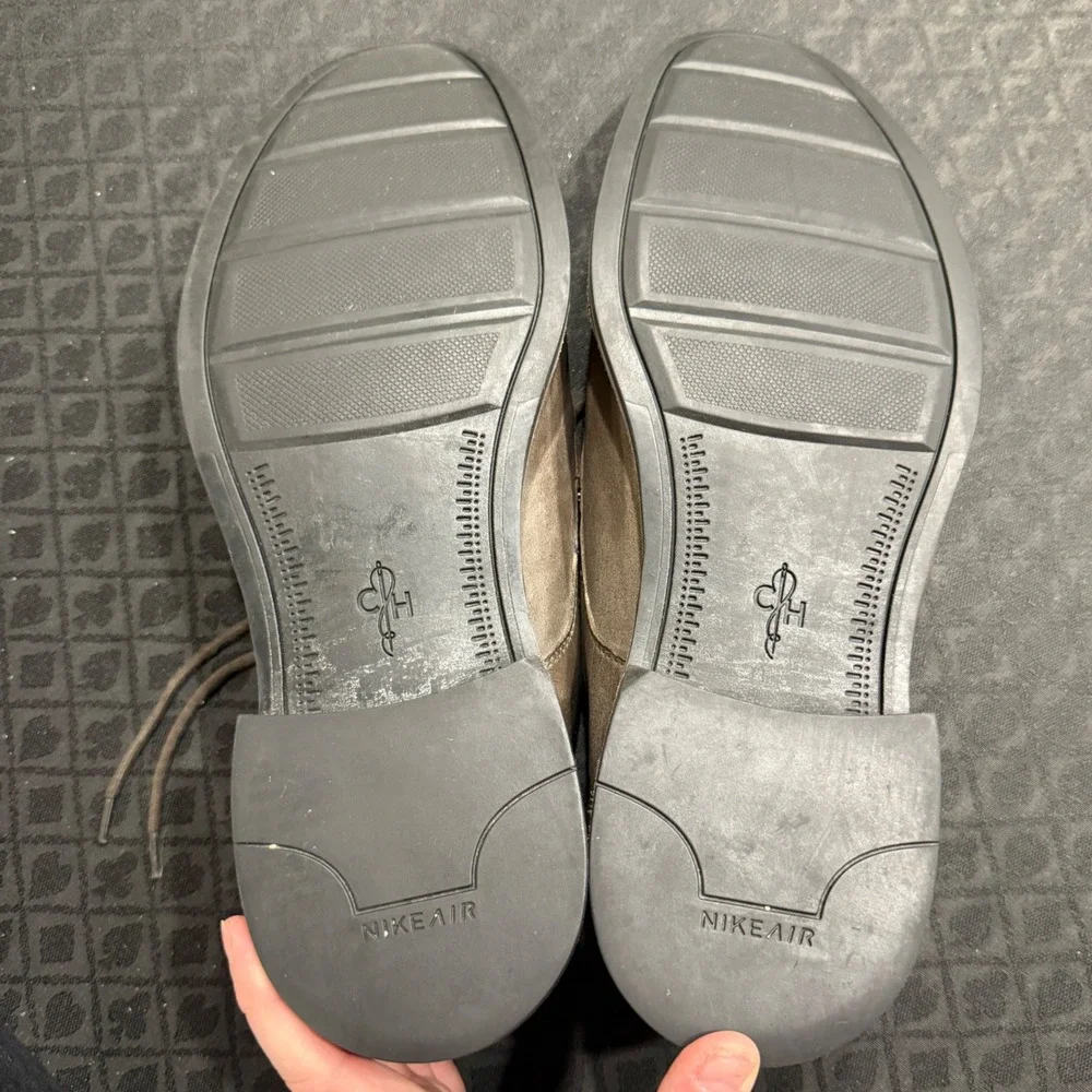 Cole Haan Men's 13M Gray Leather Oxford Dress Shoes Air Sole Comfort Work Preppy